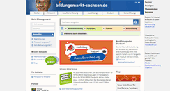 Desktop Screenshot of bildungsmarkt-sachsen.de